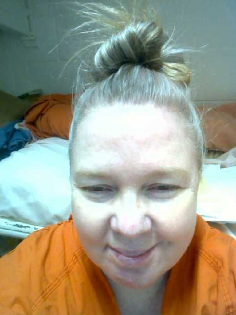 A new photo of Australian woman, Lisa Cunningham from inside a US jail. Picture: News Corp Australia / Supplied