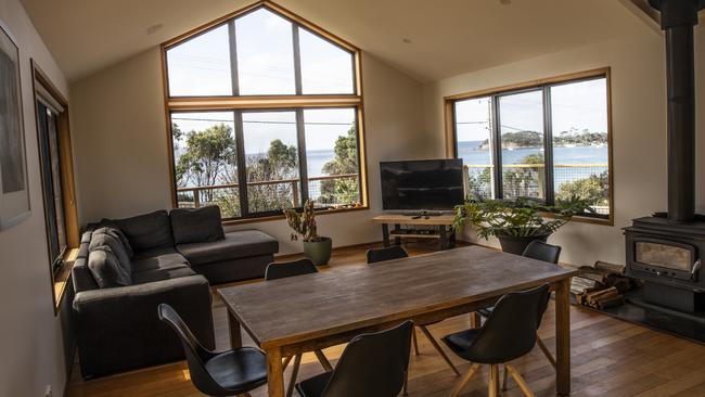 Teralina Beach House’s spacious, light-filled living space. Picture: Eloise Emmett