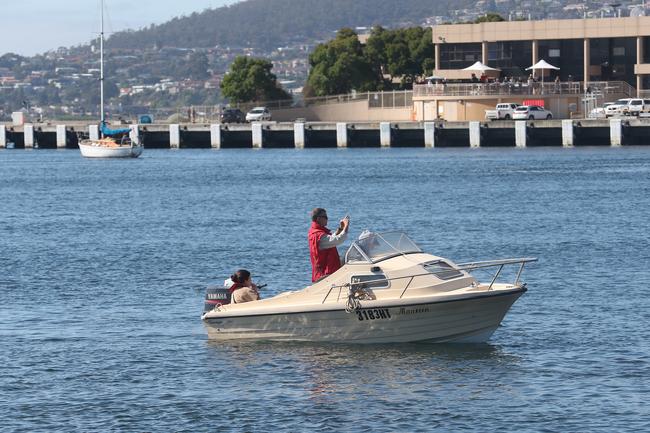 Final voyage out of Hobart for the Aurora Australis. Picture: NIKKI DAVIS-JONES