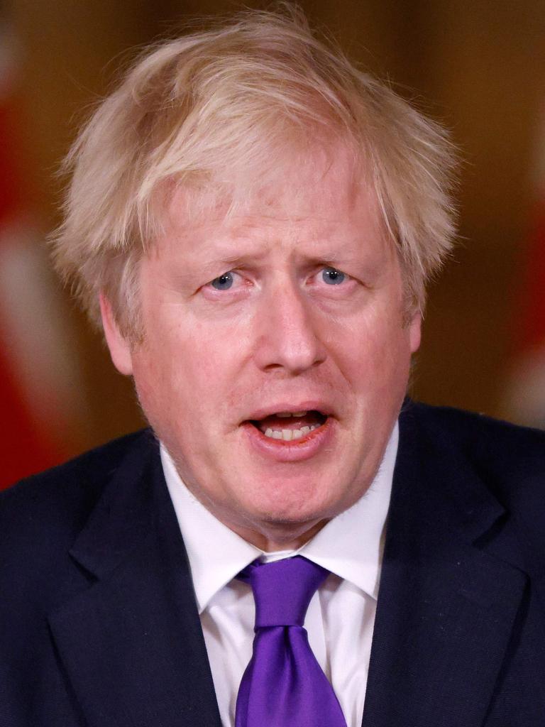 Britain's Prime Minister Boris Johnson announced the UK had given the green light for the vaccine on December 2. Picture: John Sibley/Pool/AFP