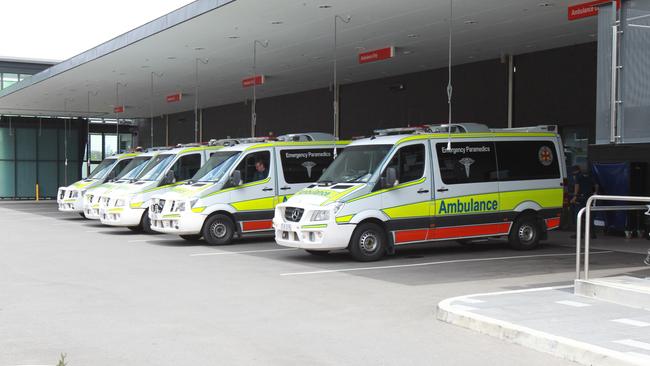 Outside of the Gold Coast University Hospital at Parkwood. Picture Mike Batterham