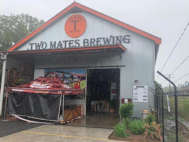 Two Mates Brewing on February 27, before the floodwaters rose.