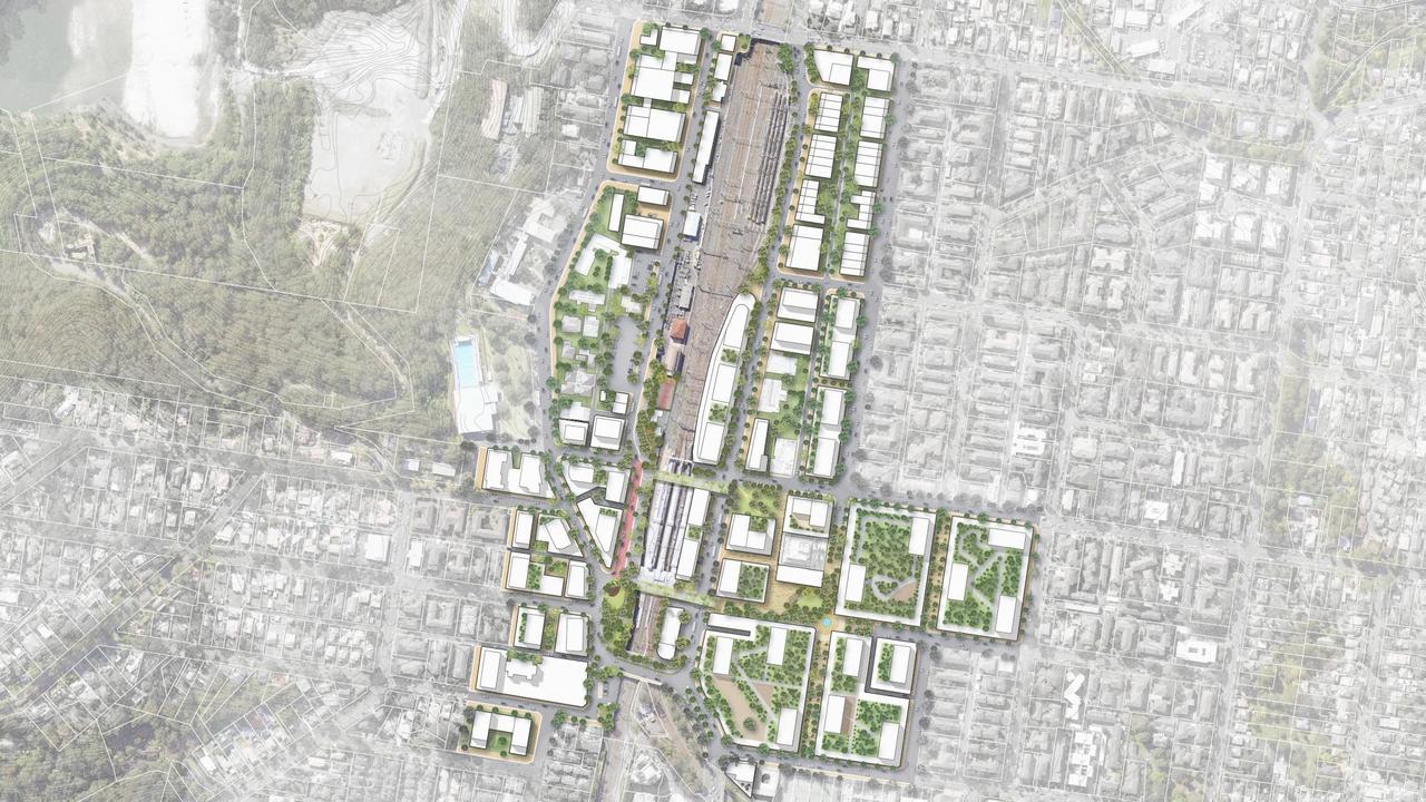 The proposed masterplan of the Hornsby Town Centre precinct.