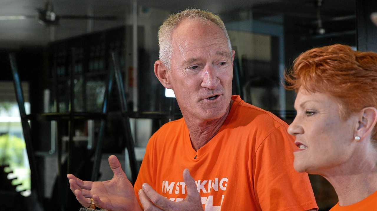 Steve Dickson MP and Pauline Hanson MP One Nation on the campaign trail - before it all went so wrong. Picture: Patrick Woods