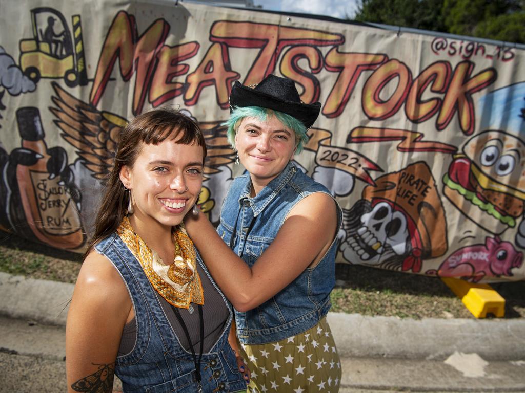 Finlay Ross (left) and Eva Bousfield at Meatstock at Toowoomba Showgrounds, Sunday, March 10, 2024. Picture: Kevin Farmer