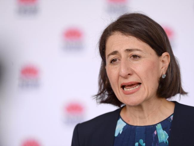 SYDNEY, AUSTRALIA - NewsWire Photos JANUARY 12, 2021.NSW Premier Gladys Berejiklian provides a COVID-19 update in Sydney.Picture: NCA NewsWire / Jeremy Piper