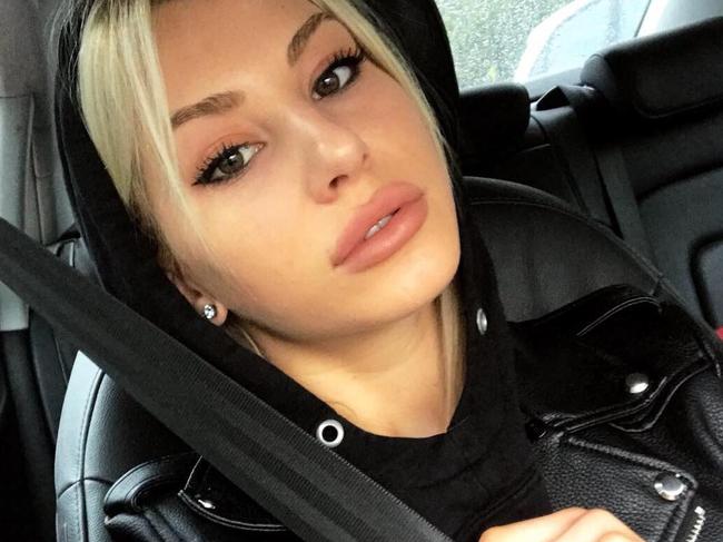 Monique Belovukovic, a former tennis prodigy from Sydney, has been convicted of driving her luxury SUV while her licence was suspended four years ago. Picture: Facebook//monique.bel.58