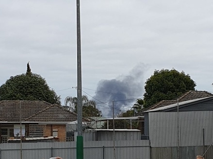 Smoke seen from Fire at Kilburn - picture Renato Castello