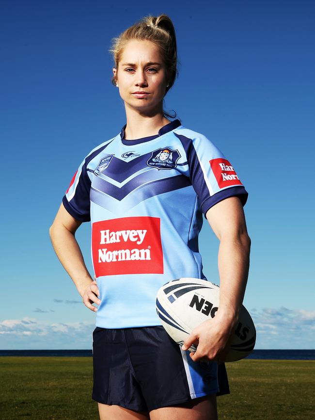 NSW Blues player Kezzie Apps in camp at Kiama. Picture: Tim Hunter