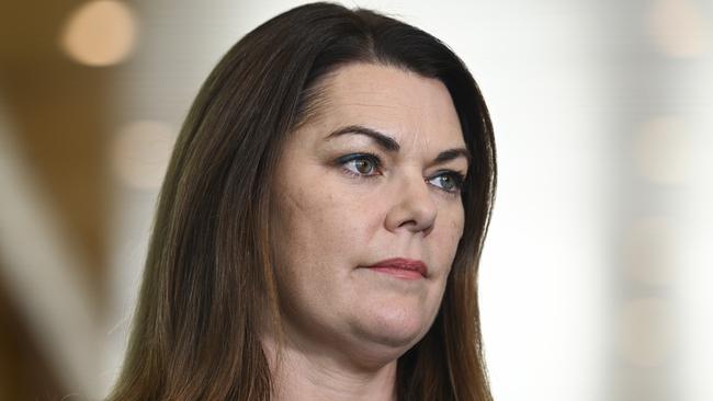 Greens senator Sarah Hanson-Young lashed the industry body representing social media giants. Picture: NewsWire/ Martin Ollman