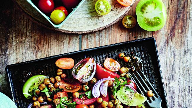 Roasted chickpeas with middle eastern spices. Photo: Guy Bailey.