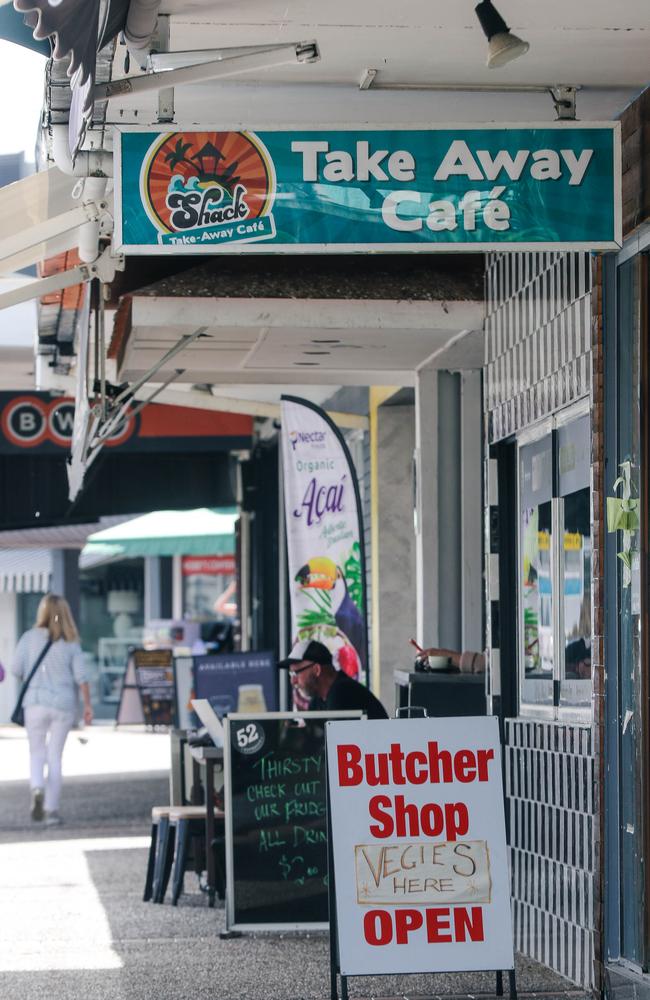 Gourmet Meats and 52esspresso in the Nobby Beach precinct recently announced they would be closing on Sunday after being told they would not be able to trade beyond April. Picture: Glenn Campbell