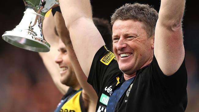 Richmond triple premiership coach Damien Hardwick has resigned. Picture: Mark Metcalfe / Getty Images