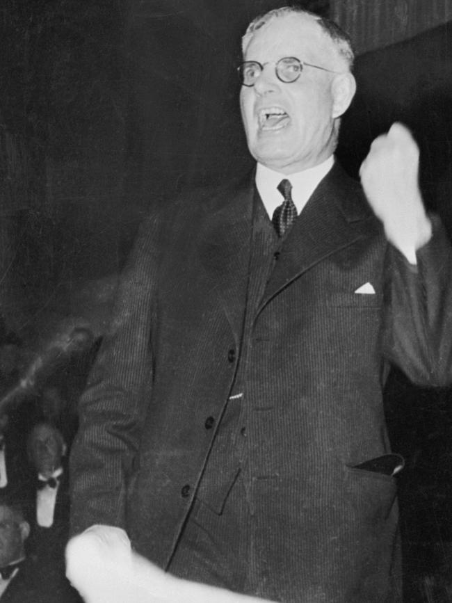 Prime Minister John Curtin, who led the country for most of the Second World War, and was Labor Party leader from 1934-1945.