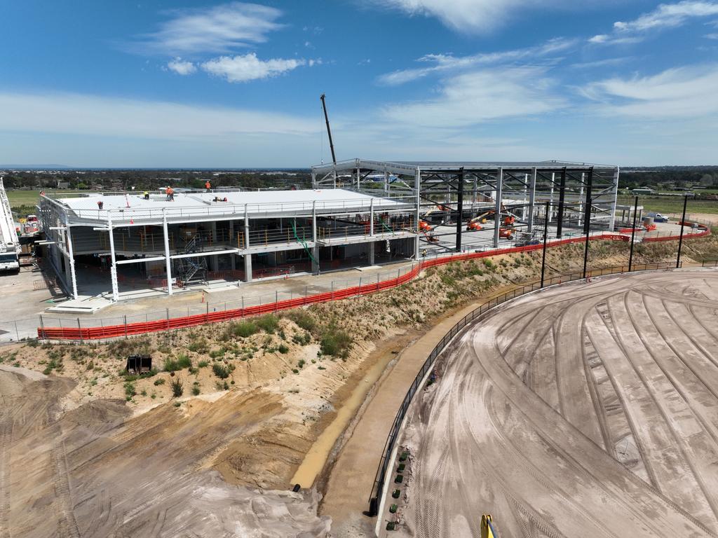 Hawthorn football club’s new Kennedy centre training precinct under construction. Picture: Supplied