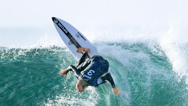 Owen Wright at Bells Beach when competing on the world surf league.