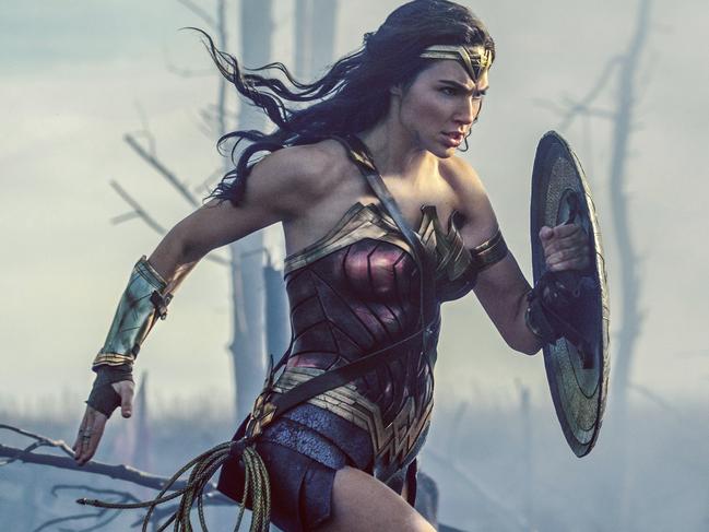 This image released by Warner Bros. Entertainment shows Gal Gadot in a scene from "Wonder Woman." (Clay Enos/Warner Bros. Entertainment via AP)