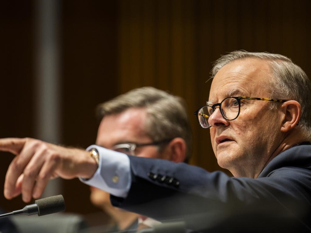 Mr Albanese pointed the finger at the policies of the previous government for stalling trade negotiations with Europe. Picture: NCA NewsWire / Martin Ollman