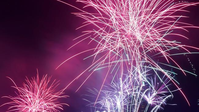 Fireworks go off as part of RiverFire, South Bank, on Saturday 31st August - Photo Steve Pohlner