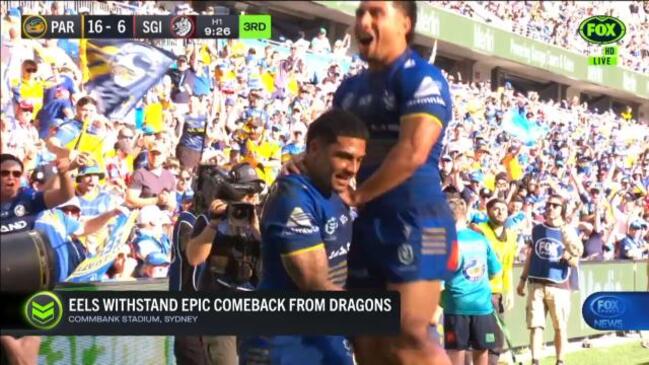 Eels slay Dragons despite crazy comeback