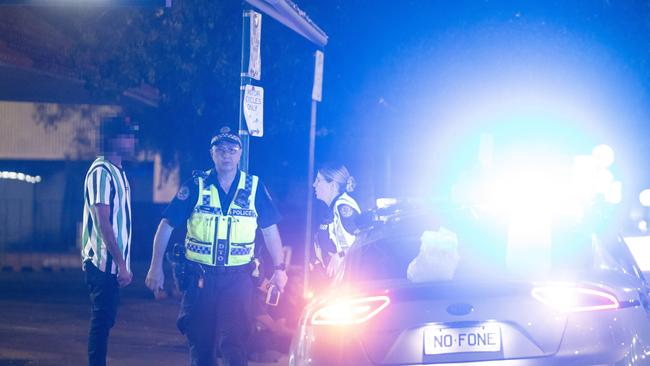 Police in Alice Springs. Picture: Liam Mendes / The Australian