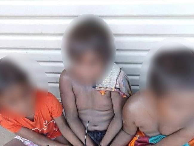 UPSIZED... A 45-year-old man West Australian man has been charged with three counts of aggravated assault after a video emerged of three Aboriginal children tied up with cable ties in a front yard. Picture: Instagram