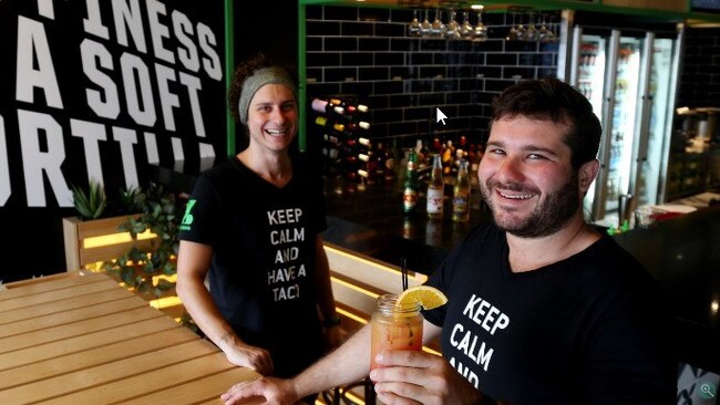 Brothers Matthew and Vince Toohey opened their first Zambrero restaurant in 2013 on Lake St, Cairns. Since then, the pair have expanded their business to three restaurants. Picture: Supplied