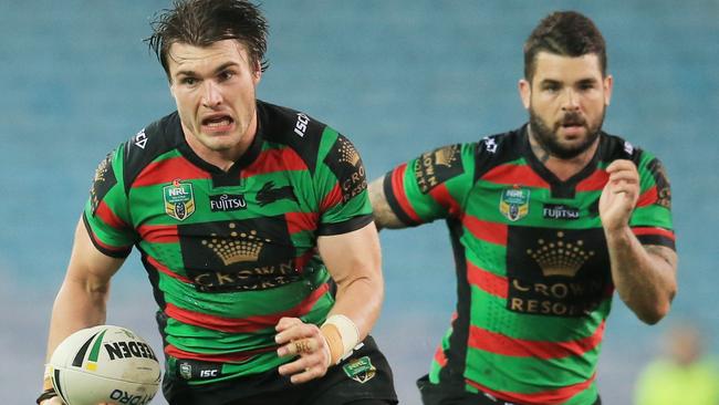 Angus Crichton during the South Sydney Rabbitohs v Gold Coast Titans NRL round 15 game at ANZ Stadium, Sydney Olympic Park. pic Mark Evans