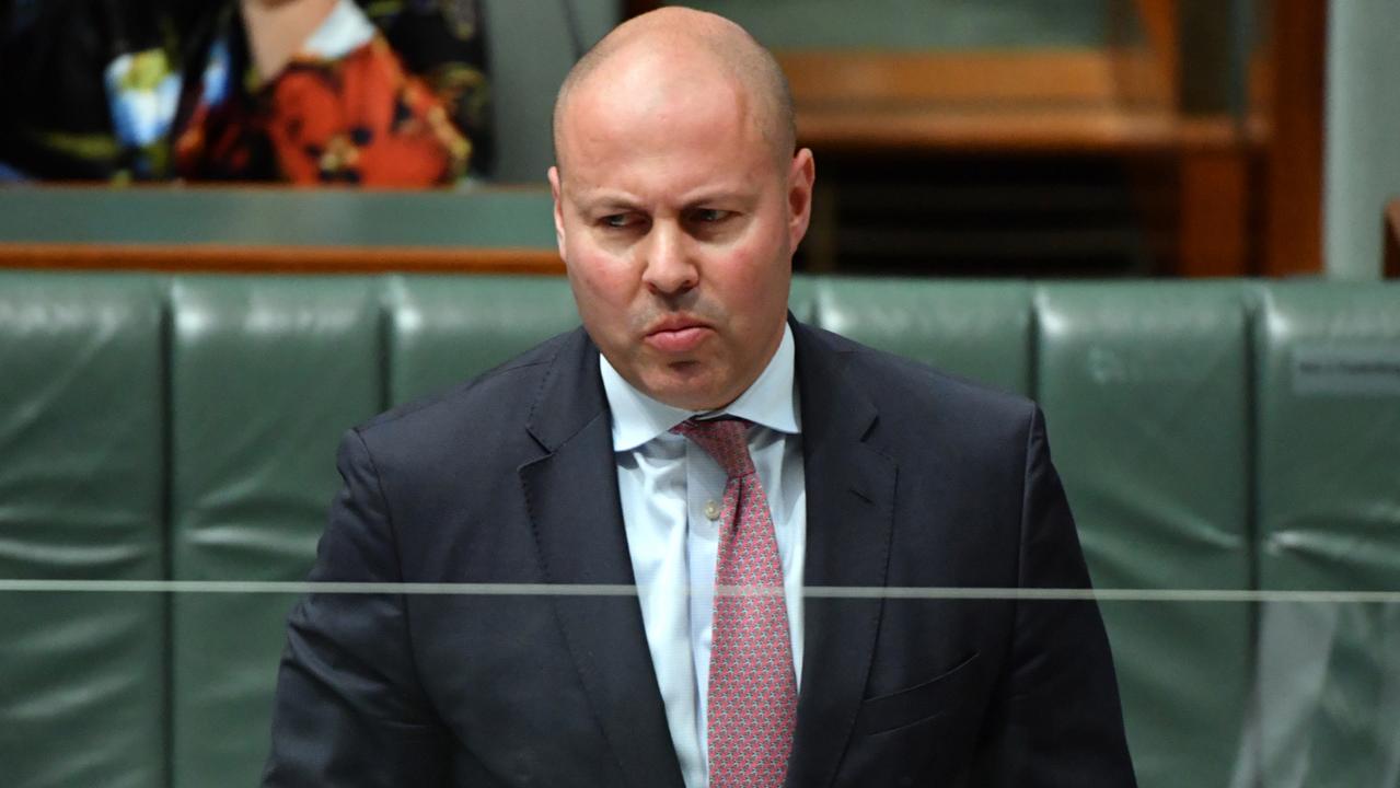 Treasurer Josh Frydenberg said it was the third biggest quarterly contraction on record in Australia. The ABS records date back to 1959. Picture: Mick Tsikas / AAP