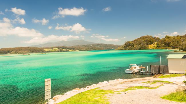 The water at Narooma is like something from a postcard.