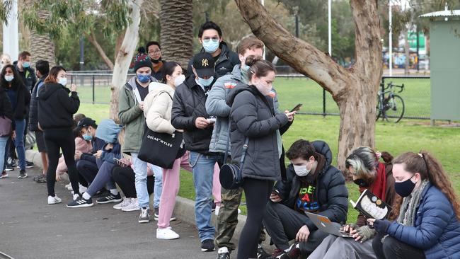 Young Victorians have been eager to get the Covid vaccine. Picture: David Crosling