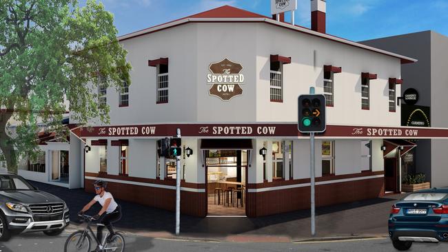 The Spotted Cow’s new look.