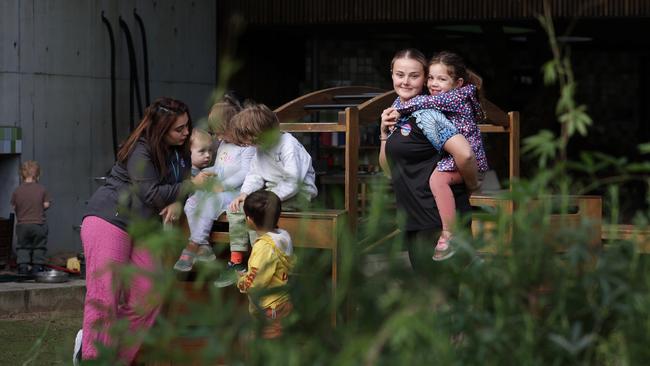 The budget papers suggest the government is not anticipating funding pay rises for aged-care and early childhood workers until at least mid-2025. Picture: Jane Dempster