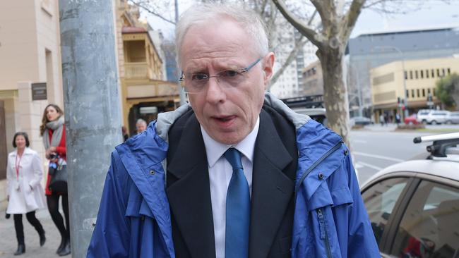 The head of medical imaging at the Royal Adelaide Hospital, Dr Jim Buckley, leaves the Coroner’s Court last year. Picture: David Mariuz/AAP