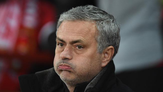Manchester United's Portuguese manager Jose Mourinho