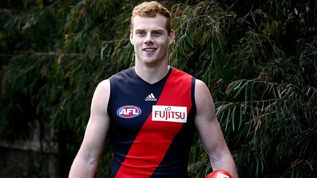 Adam Cooney tries on his new colours after being traded from Western ...