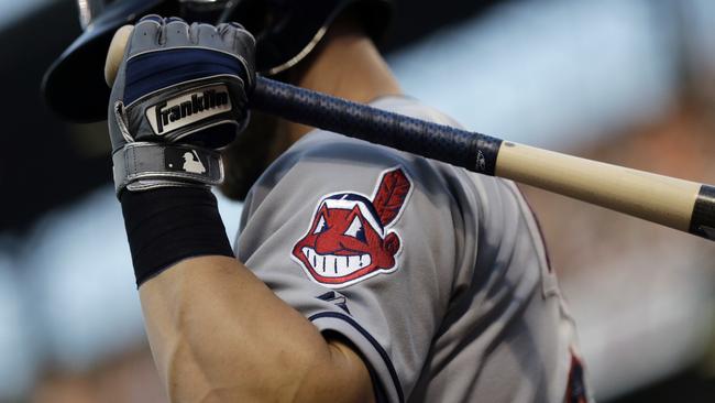 The Indians have recently moved away from using Chief Wahoo, in favour of the ‘C’ logo. Picture: AP