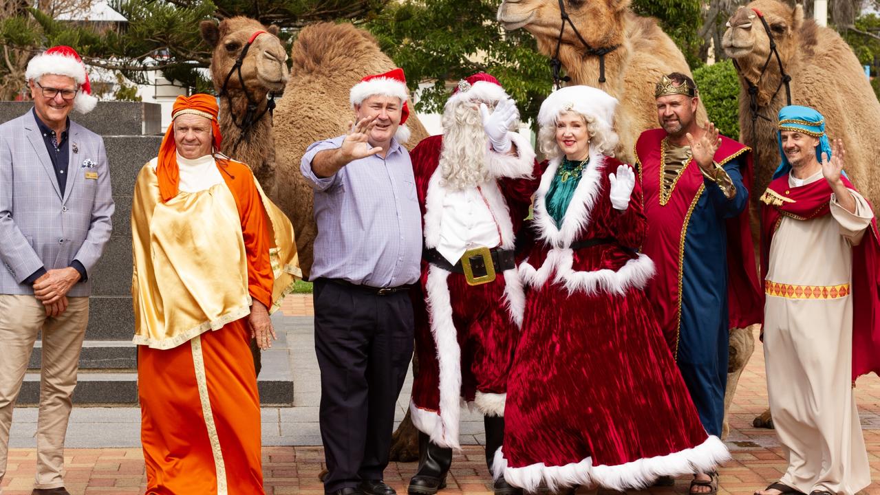 The Bundaberg council has officially launched its 2023 Christmas program of events, with special guests including Santa Claus, Mrs Claus and the three wise men and their camels.