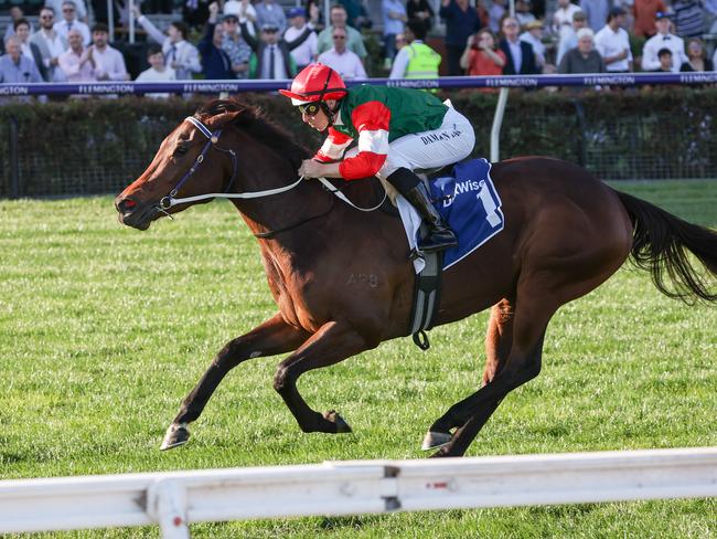 Amelia's Jewel wins the Let's Elope Stakes at Flemington in 2023. Picture: George Sal-Racing Photos