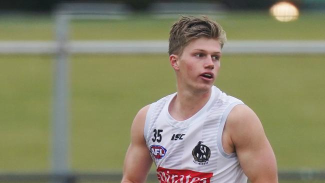 Jay Rantall, playing for Collingwood, has been selected for interleague. Picture: AAP Image/Michael Dodge