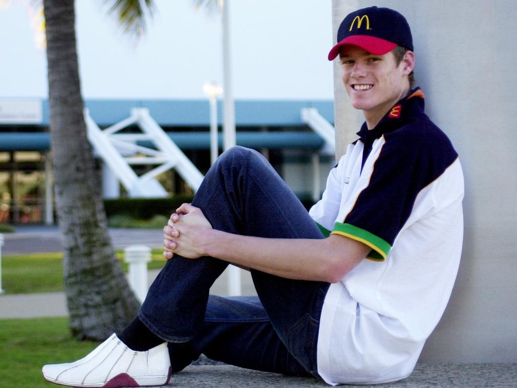 Brad Newley in the early stages of his NBL career after signing for Townsville.