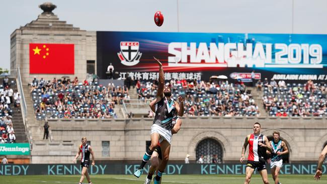 Shanghai Surprise? Will the Power again take on St Kilda in the Chinese city in late May? (Photo by Michael Willson/AFL Photos)