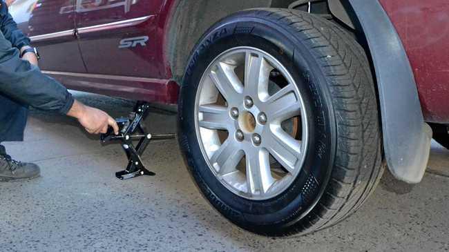 Many young people can't change a car tyre. Picture: Samantha Elley