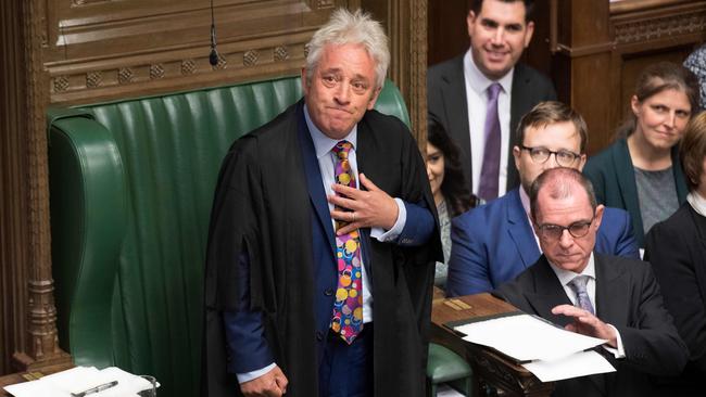 John Bercow blocked a meaningful vote on the deal.