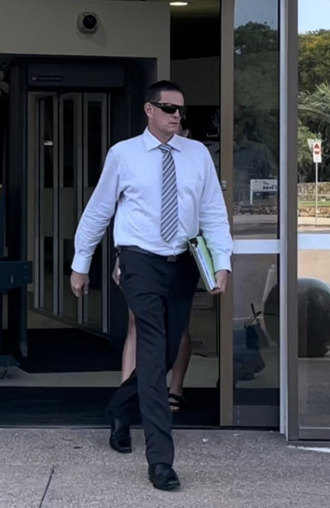 Neil Mellon leaving the Darwin Local Court.