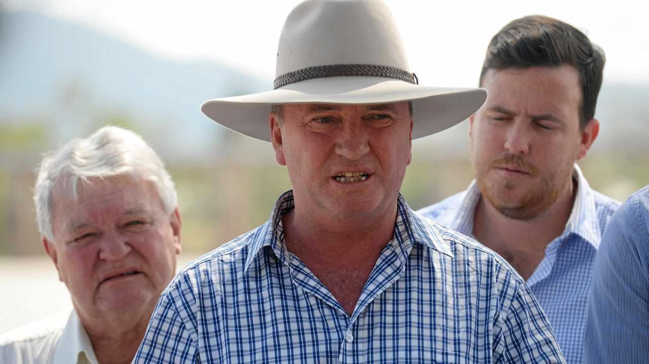 Barnaby Joyce in Rockhampton. Picture: Allan Reinikka ROK241117ajoyce3