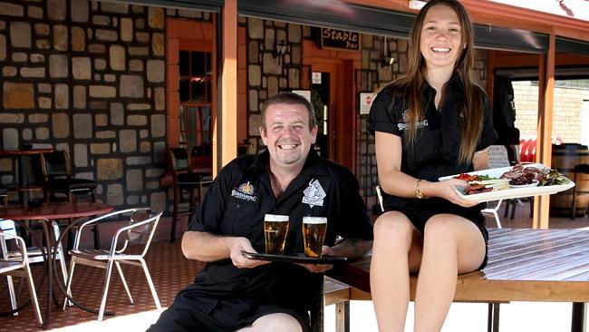 Blacksmith Inn manager Gordon Munn says his pub will benefit from the extra exposure the Tour Down Under brings to town today...