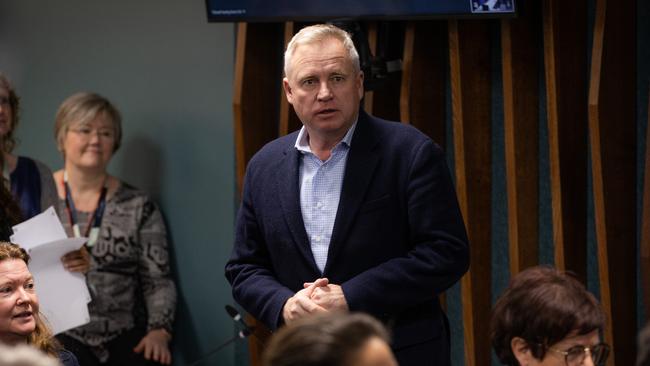 Premier Jeremy Rockliff. Commission of Inquiry closing statements in Hobart. Picture: ABC/pool