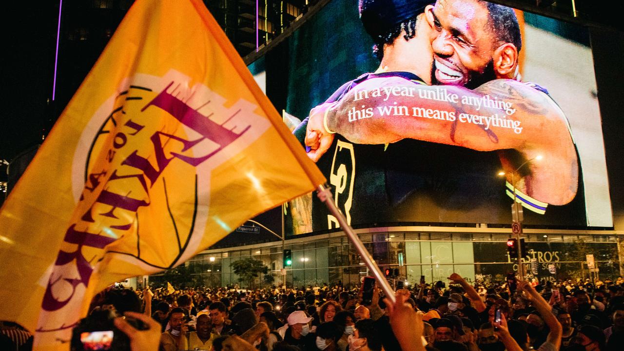 Disney World to Google, celebrations erupt after LA Lakers win NBA  Championship
