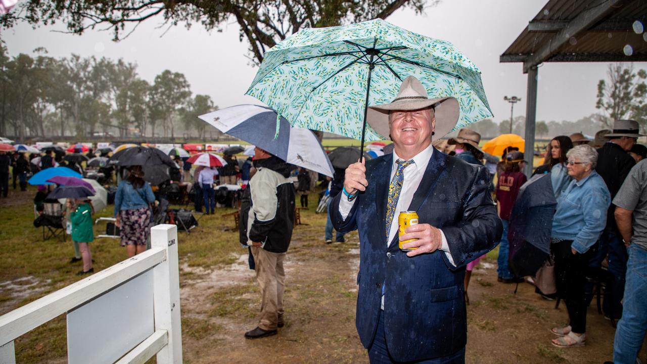 South Burnett Mayor Brett Otto at the 2022 Burrandowan Picnic Races. Picture: Dominic Elsome